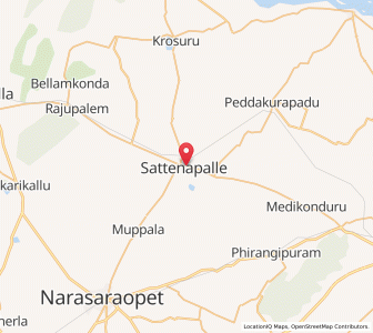 Map of Sattenapalle, Andhra Pradesh