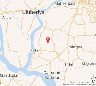 Map of Satul, West Bengal