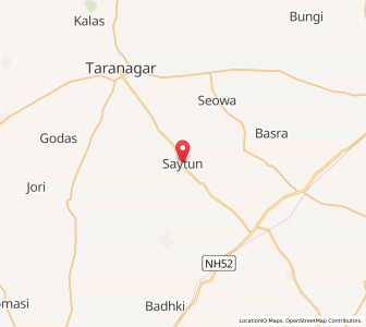 Map of Satyun, Rajasthan