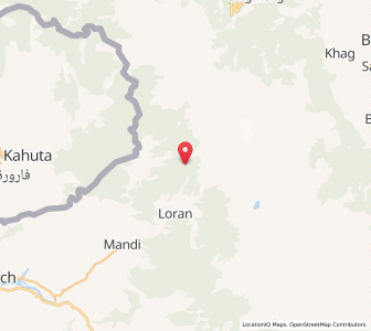 Map of Saura Katho, Kashmir