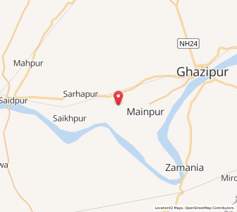 Map of Sauram, Madhya Pradesh