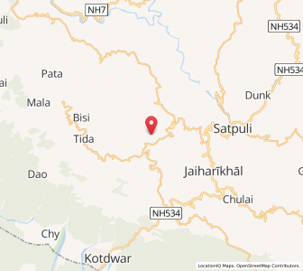 Map of Saurkhet, Uttarakhand