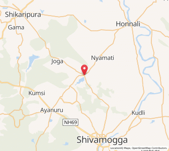 Map of Savalanga, Karnataka