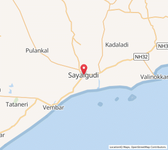 Map of Sayalkudi, Tamil Nadu