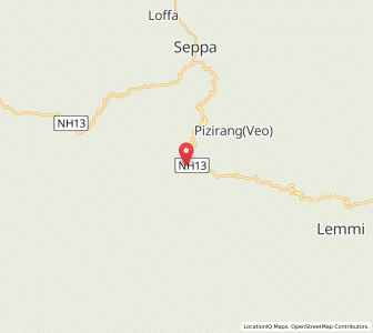 Map of Sebba, Arunachal Pradesh