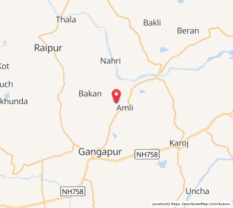 Map of Sedh, Rajasthan