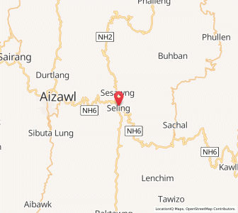 Map of Seling, Mizoram