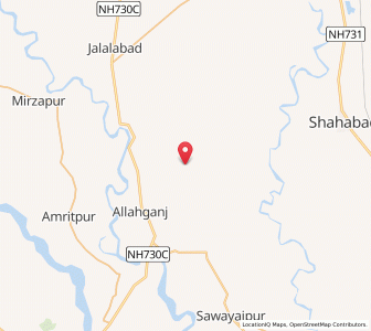 Map of Sendhamau, Uttar Pradesh