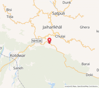 Map of Sendhi, Uttarakhand