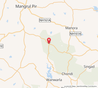 Map of Sendurjan, Maharashtra