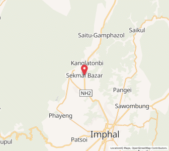 Map of Sengmai, Manipur