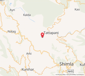 Map of Senj, Himachal Pradesh