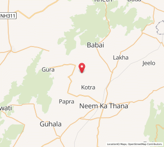Map of Sepharaguwar, Rajasthan