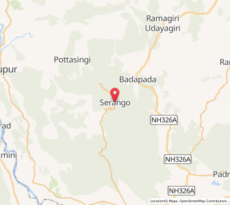 Map of Serang, Odisha