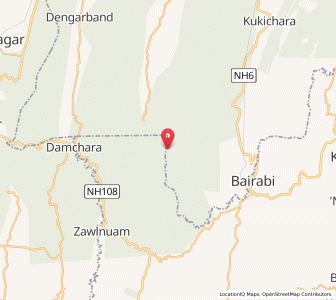 Map of Serhmun, Tripura