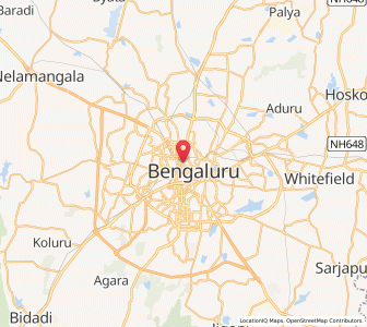 Map of Seshadripuram, Karnataka