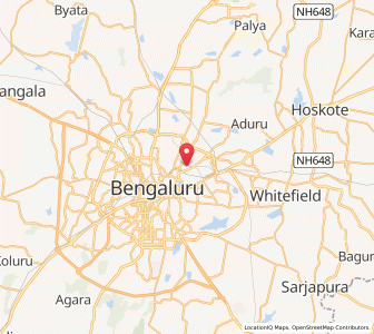 Map of Seva Nagar, Karnataka