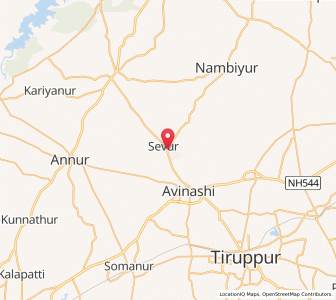 Map of Sevur, Tamil Nadu