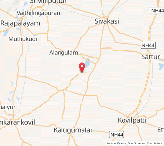 Map of Sevvalpatti, Tamil Nadu