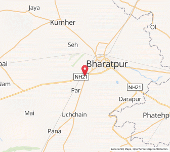 Map of Sewar, Rajasthan