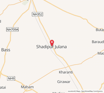Map of Shādīpur Julāna, Haryana
