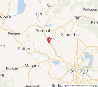 Map of Shadipur, Kashmir