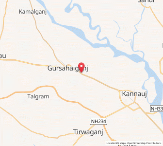 Map of Shafipur Jabti, Uttar Pradesh