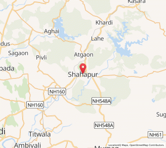 Map of Shahapur, Maharashtra
