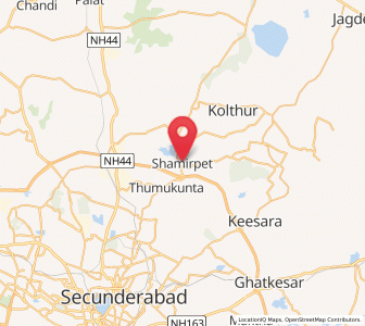 Map of Shahmirpet, Andhra Pradesh