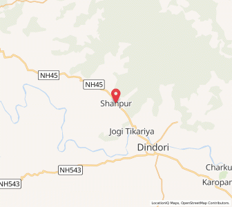 Map of Shāhpur, Madhya Pradesh