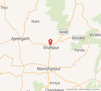 Map of Shahpura, Rajasthan