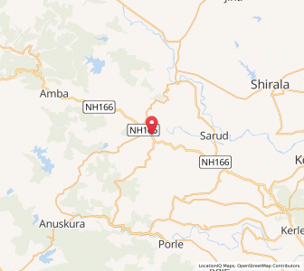 Map of Shahuwadi, Maharashtra