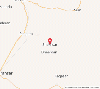 Map of Shaikhsar, Rajasthan