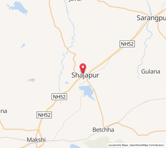 Map of Shajapur, Madhya Pradesh