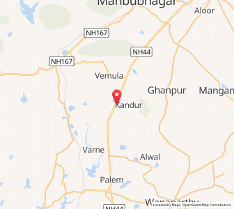 Map of Shakapur, Andhra Pradesh