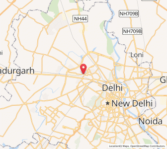 Map of Shakurpur, NCT