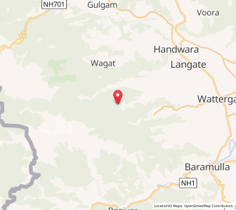 Map of Shalon, Kashmir