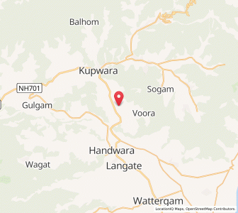 Map of Shalpur, Kashmir
