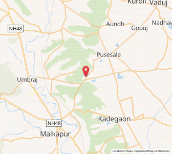 Map of Shamgaon, Maharashtra