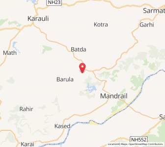Map of Shampur, Rajasthan