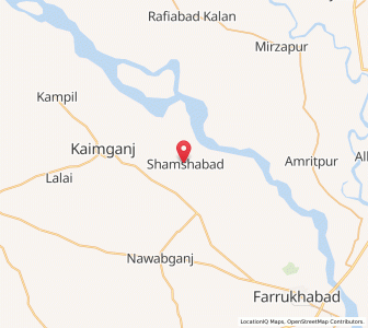 Map of Shamsābād, Uttar Pradesh