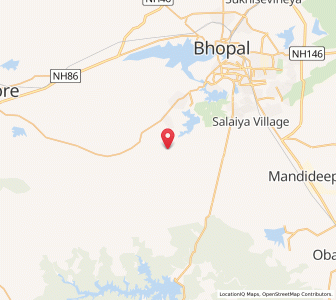 Map of Shamsgarh, Madhya Pradesh