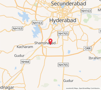 Map of Shamshabad, Andhra Pradesh