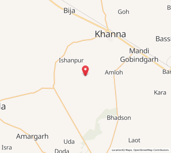 Map of Shamshpur, Punjab