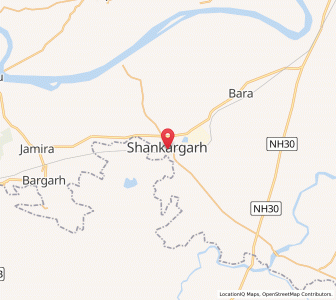 Map of Shankargarh, Madhya Pradesh