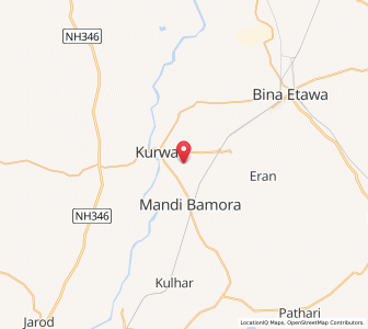 Map of Shanpur, Madhya Pradesh