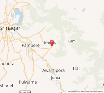 Map of Shar, Kashmir