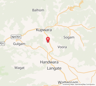Map of Shath Muqam, Kashmir