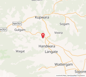 Map of Shehalhal, Kashmir
