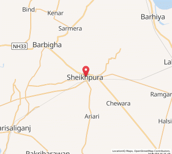 Map of Sheikhpura, Kashmir